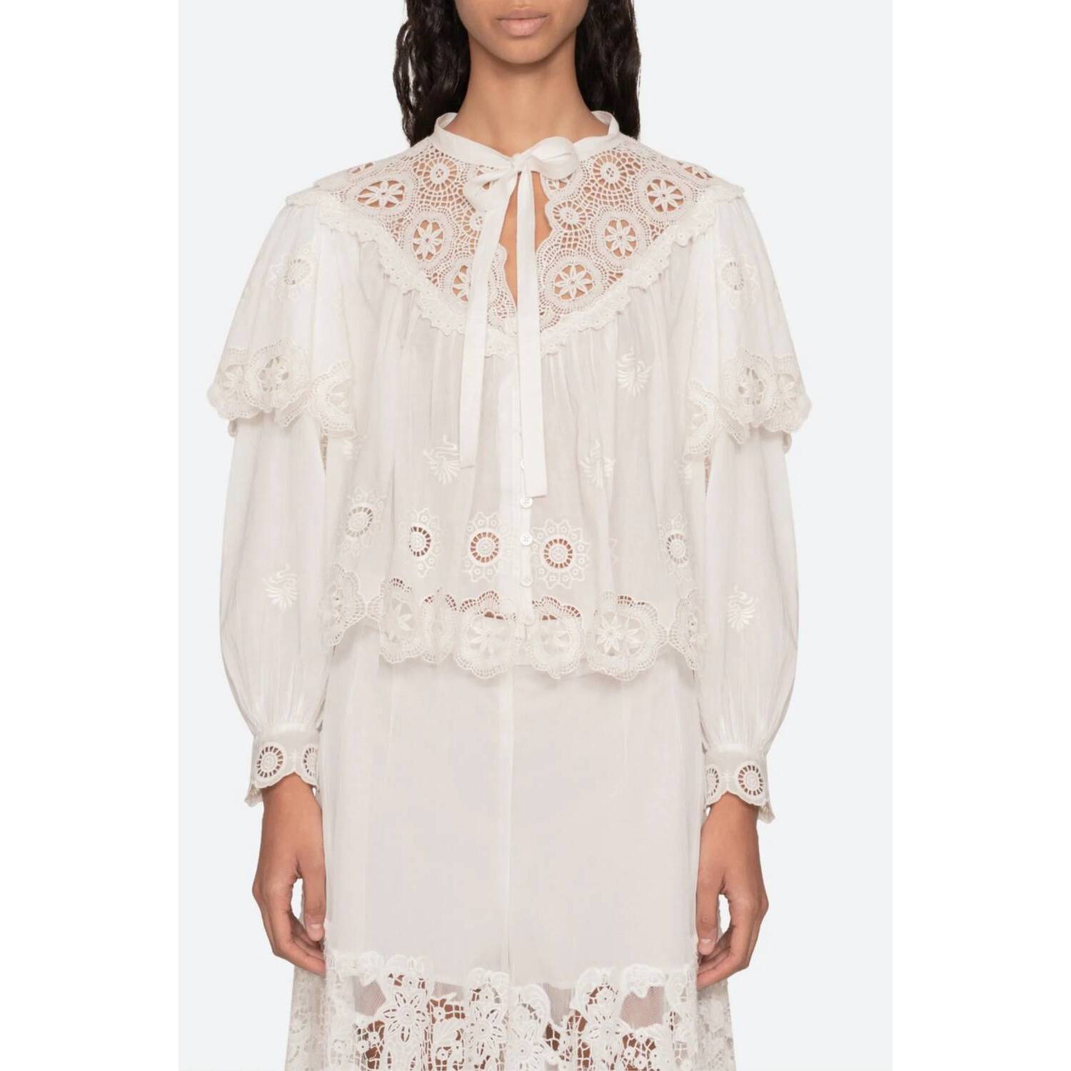 New Sea Sofia Top In Cream